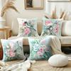 Pc Watercolor Floral Throw Pillow Cover D DoubleSide Print Polyester Cushion Case for Home Sofa Car Bedroom Decor