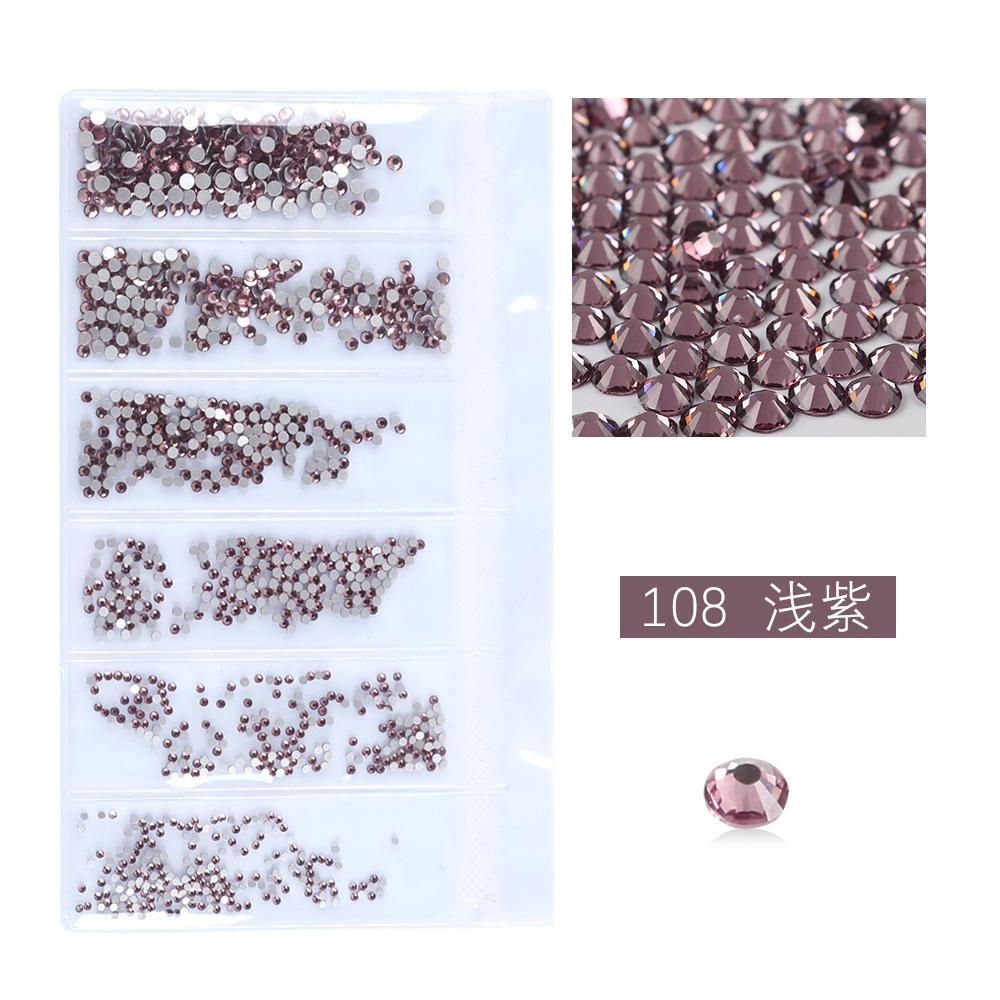 Flat Bottom Rhinestone Nail Drill Diy Nail Mobile Phone Case Sticker Drill, Jewelry Accessories, Bag Size Mixed Nail Drill