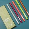 Morandi Color Gel Pen Set, 0.5mm Fine Tip Needle Point Gel Ink Pens for School, Journaling & Office Use