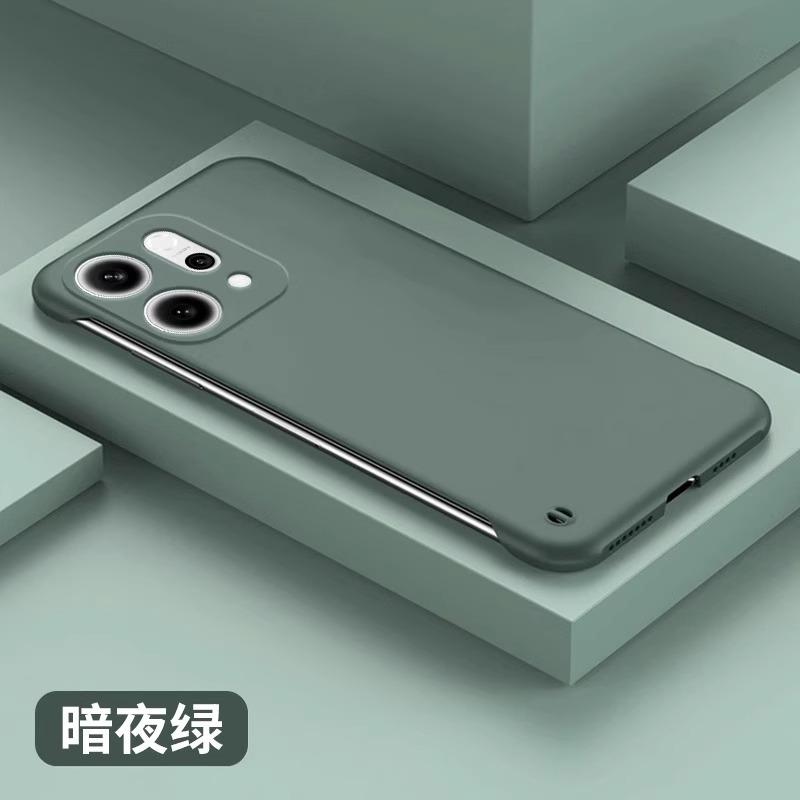 Applicable opporeno14 mobile phone case, liquid borderless Reno14Pro anti-drop protective case, advanced sense por hard