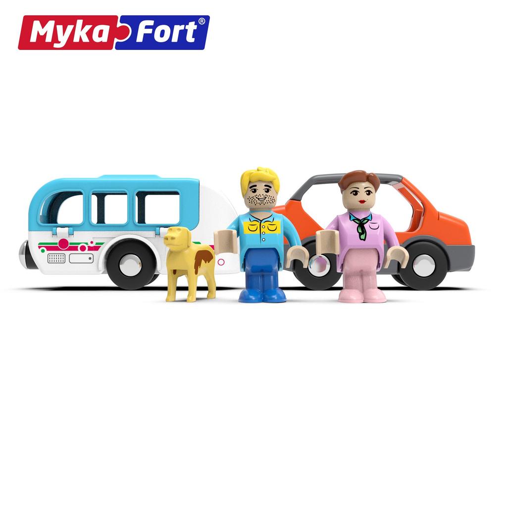 Mykaffer Magnetic Touring Car Scene Suit Compatible Thomas Wooden Track Seatable Children's Male Toy