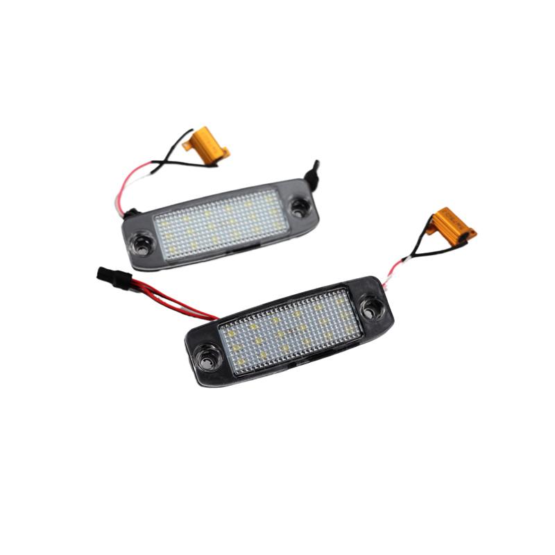 2Pcs 12V Car LED License Number Plate Light Lamp LED White Light For Kia Sportage 2011-2016 Hyundai SONATA 10 YF 10MY 2010-