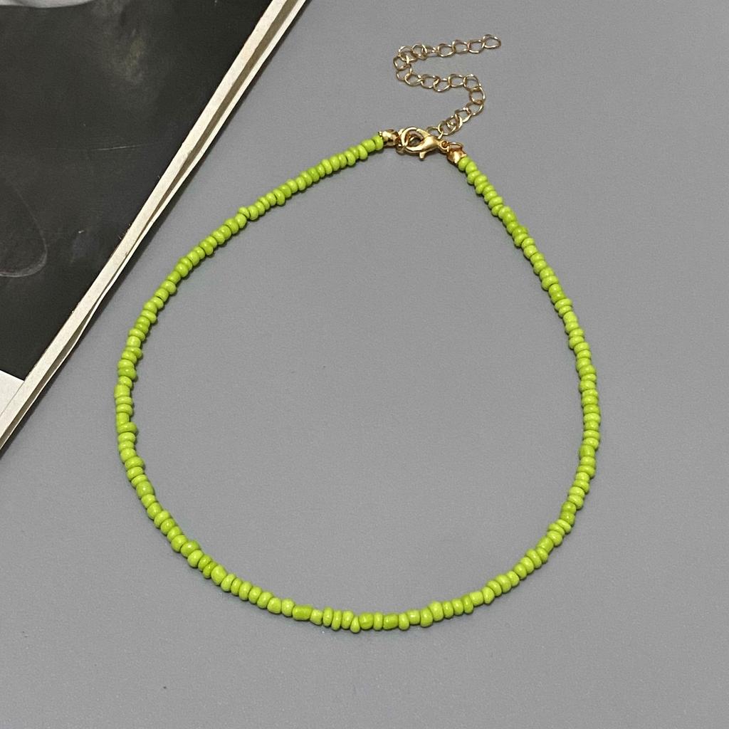 NEW Simple Seed Beads Choker Women Korean Fashion Charm Colorful Handmade Boho Collar Chain Neck Necklace Femme Jewelry Gift