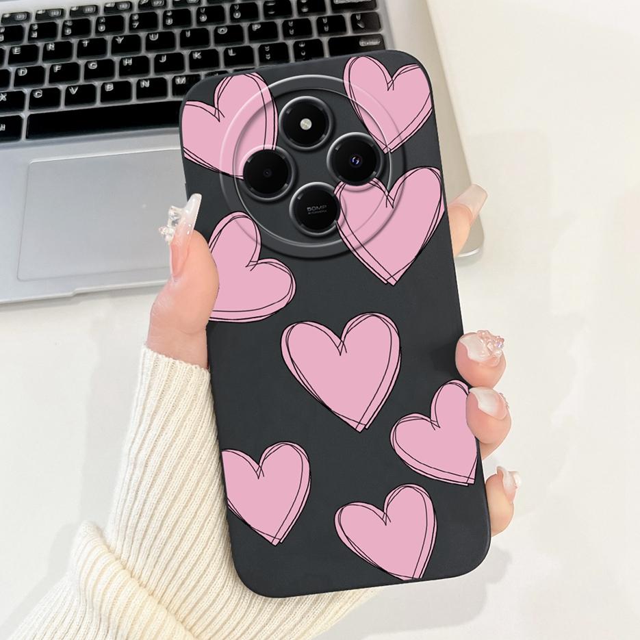 Für Xiaomi Redmi 14C Hülle Stylische Sonnenblume Hübsche Mädchen Rückabdeckung Weiche TPU Handyhülle Für Xiaomi Poco C75 C 75 Redmi14C Fundas