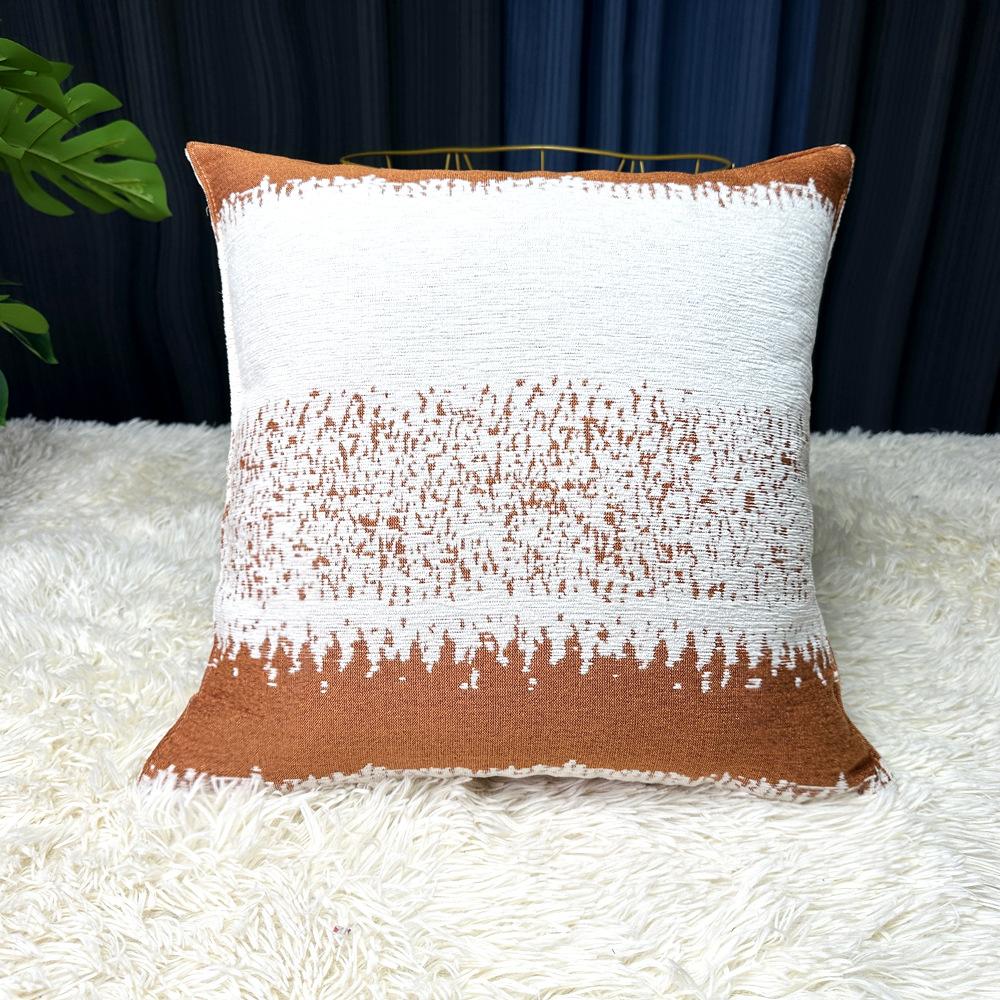 

2PCS Sofa Pillow Cover 18x18 Inch Neutral Soft Decor Chenille Pillowcase, Modern Farmhouse Cushion Cover, Medieval and Modern Home Decoration 2pcs 45X45 without core помаранчевий