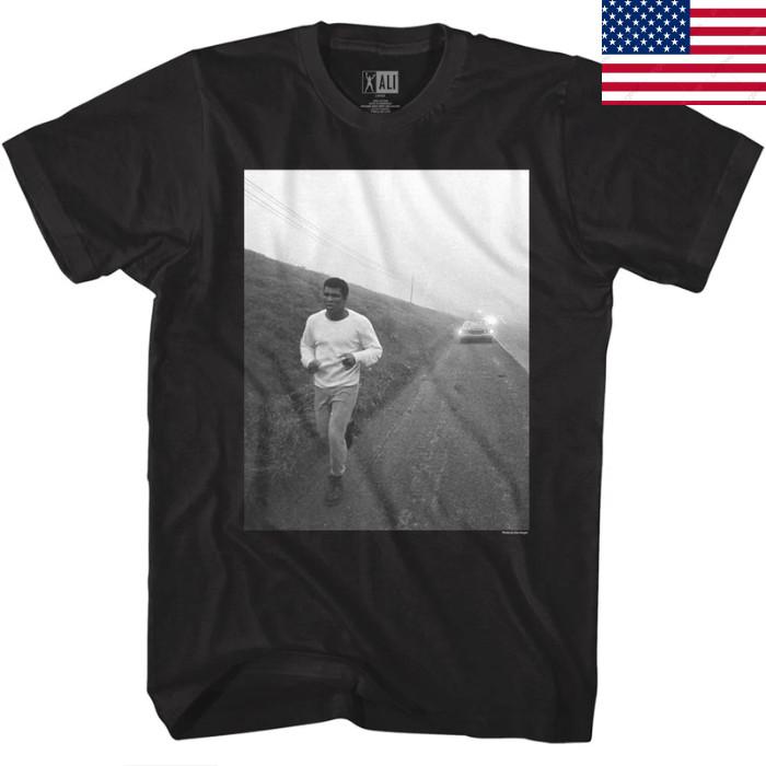 Muhammad Ali Road Running Training Men s  Boxing Legend Champion Fighter Unisex T-Shirt XXXXL