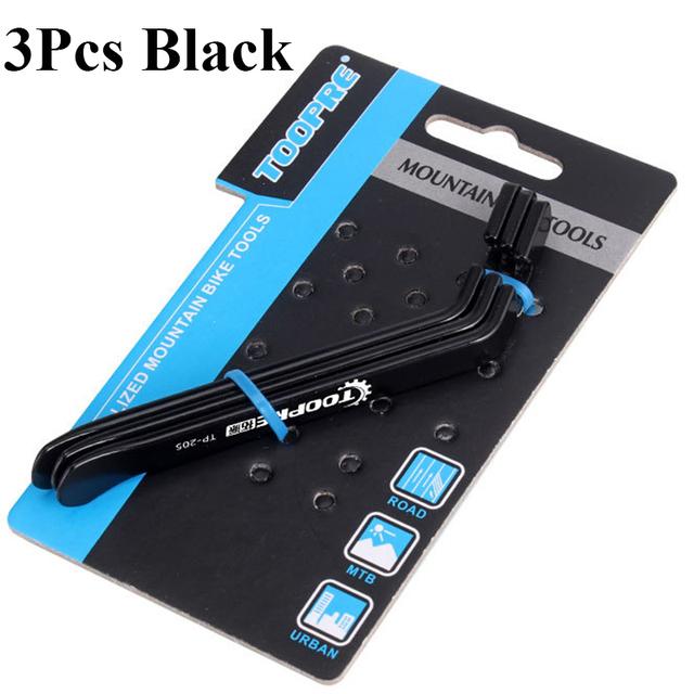 

3 шт./компл. велосипедная монтировка для покрышек, металлическая монтировка для горного велосипеда, наружный инструмент для снятия стержня для покрышек, инструмент для ремонта колес велосипеда 3PCS чёрный