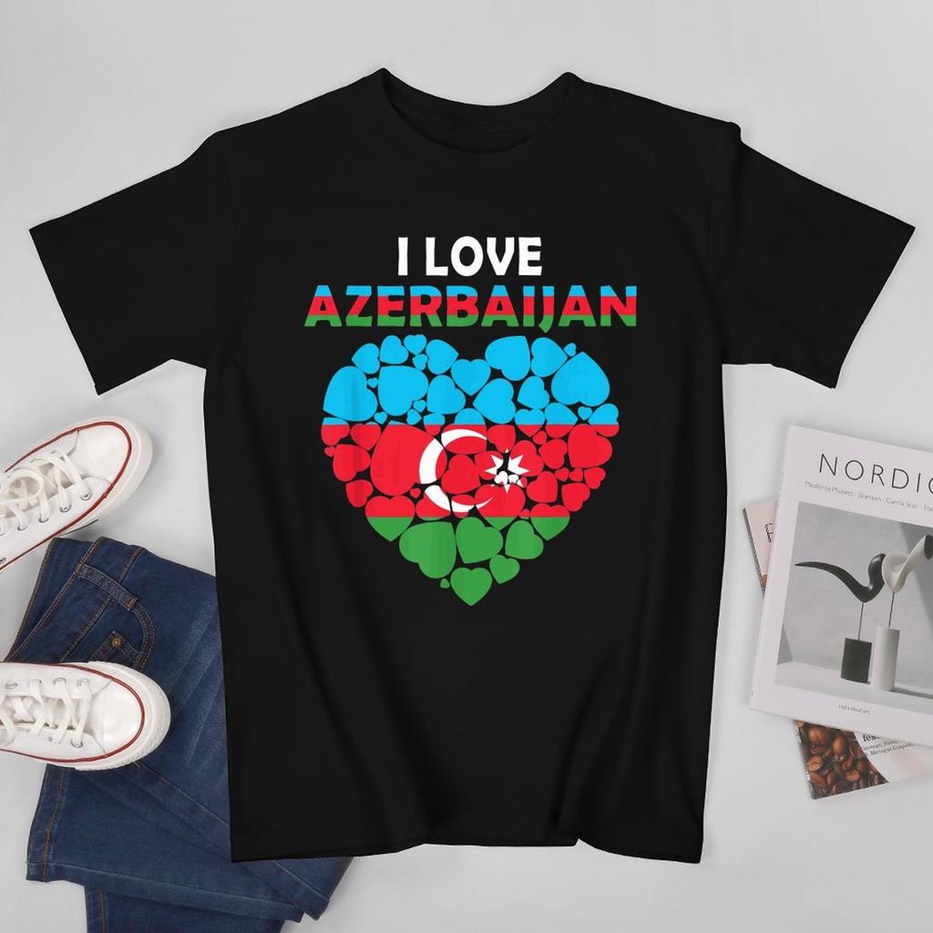 More Design Azerbaijan Flag Azerbaijani Unisex Tshirt Tees Tshirt Oneck T Shirts Unisex Boys Clothing 100 Cotton