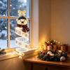Bright LED Lights for Night Decor Christmas Magic Spiral Hanging Light, Decoration with Vertical Display Office Porch Entryway Doorway And Outdoor