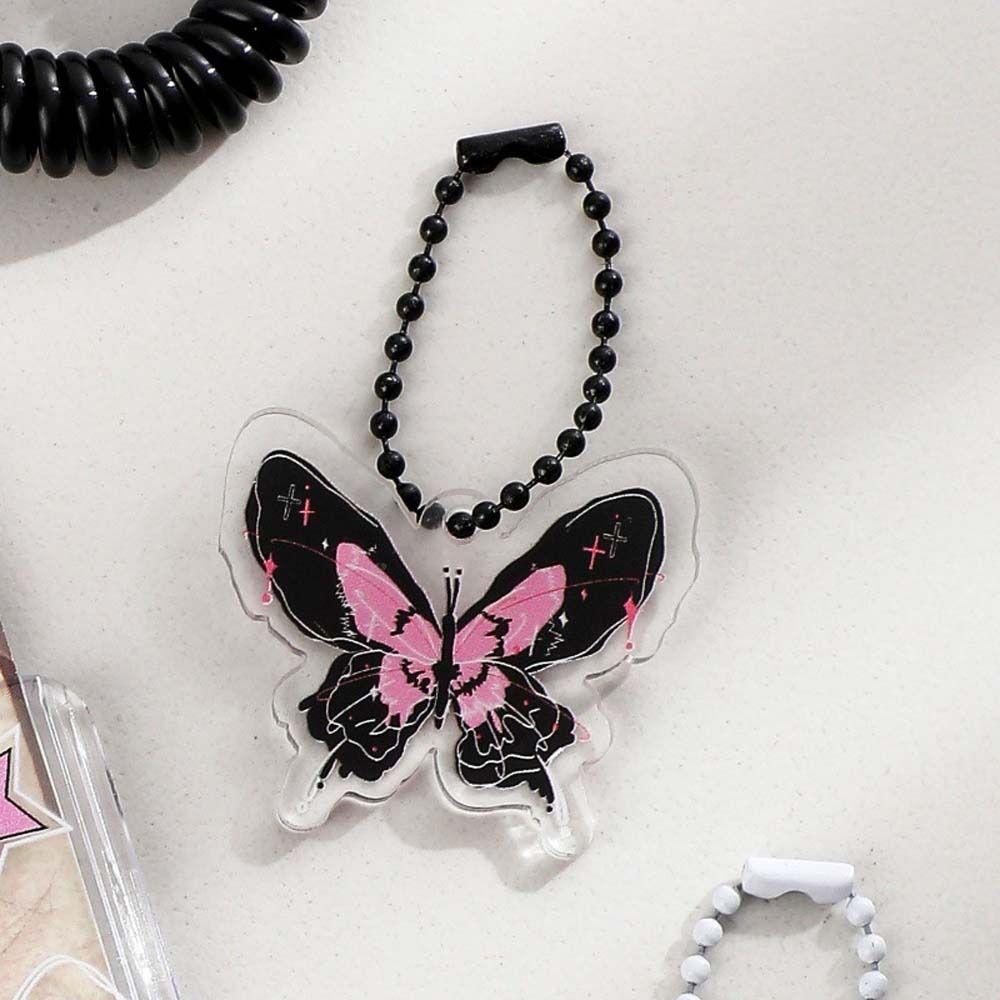 

Korean Style Transparent Photocard Holder with Pendant Idol Photo Sleeve Student Black-Pendant