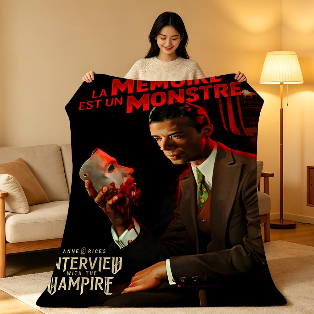 Movie I-Interview W-With T-The Vampire Throw High-Density Short Plush Blanket Soft Skin-Friendly for Sofa Room