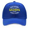 Funny Grandpa Quote Casual Gift Hip Hop Hat Fashion Outdoor Sports Sandwich Baseball Cap