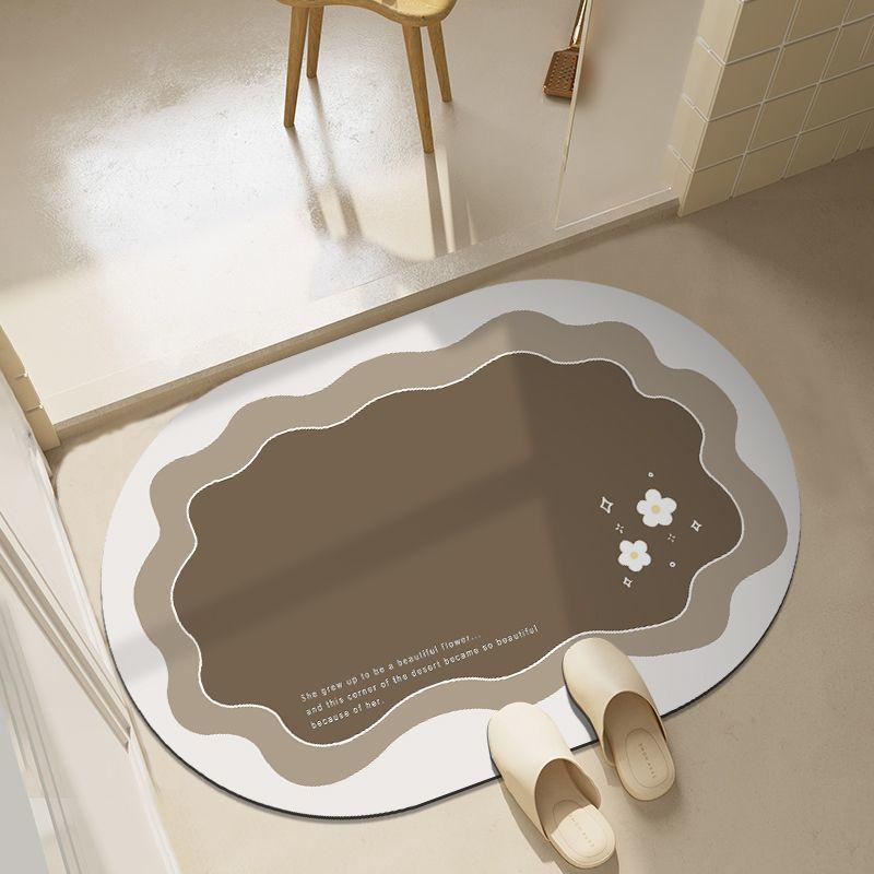 

Диатомовая грязь ванная комната абсорбирующий коврик для пола маленький свежий бытовой туалет противоскользящий быстросохнущий мягкий ковер туалетный коврик для ног 40X60cm 15.7X23.6in