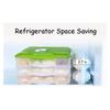 A84X-2Piece Egg Storage Box Refrigerator Crisper Egg Protection Box Portable Egg Carriage Container For Camping Picnic