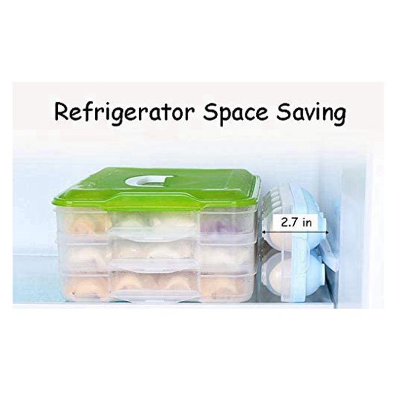 A84X-2Piece Egg Storage Box Refrigerator Crisper Egg Protection Box Portable Egg Carriage Container For Camping Picnic