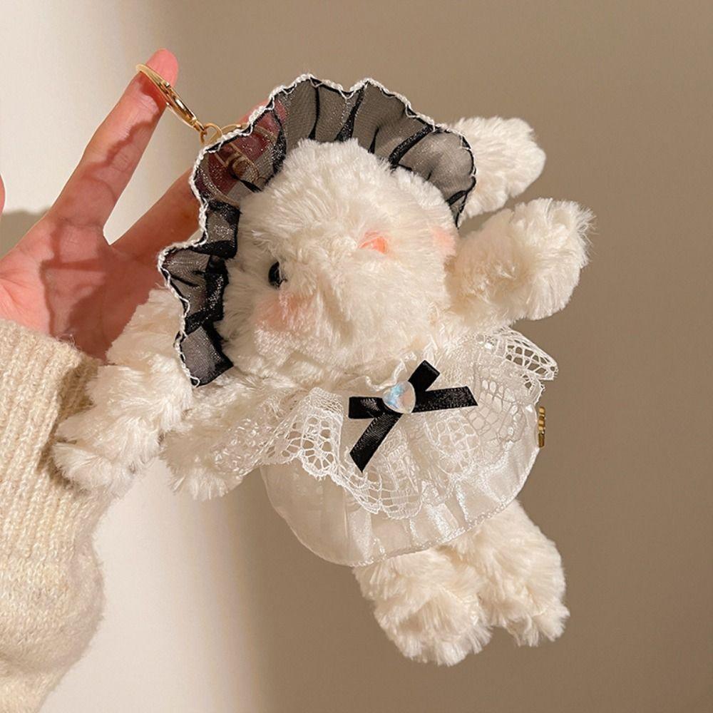 Cute Design Plush Rabbit Keychain Adorable Rabbit Plush Ornament Bunny Plush Keychain Girl'S Gift