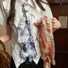 Exaggerated Design Necktie Unique Collarbone Tie Trendy Tie Necklace  For Women Men