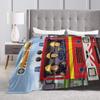 Warm Soft BlanketChildren Decorative Firemans Sam Bedding Throws Flannel Bedspread For Home Decor Graphic Sofa Bed Cover