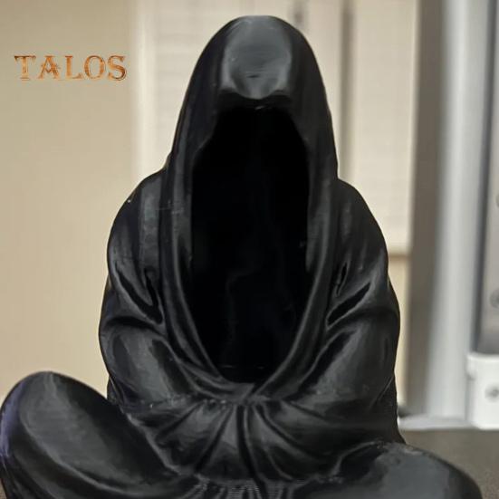 Meditation Dead LED Candlestick Mysterious Ghost Candle Holder for Halloween Home Desktop Decoration