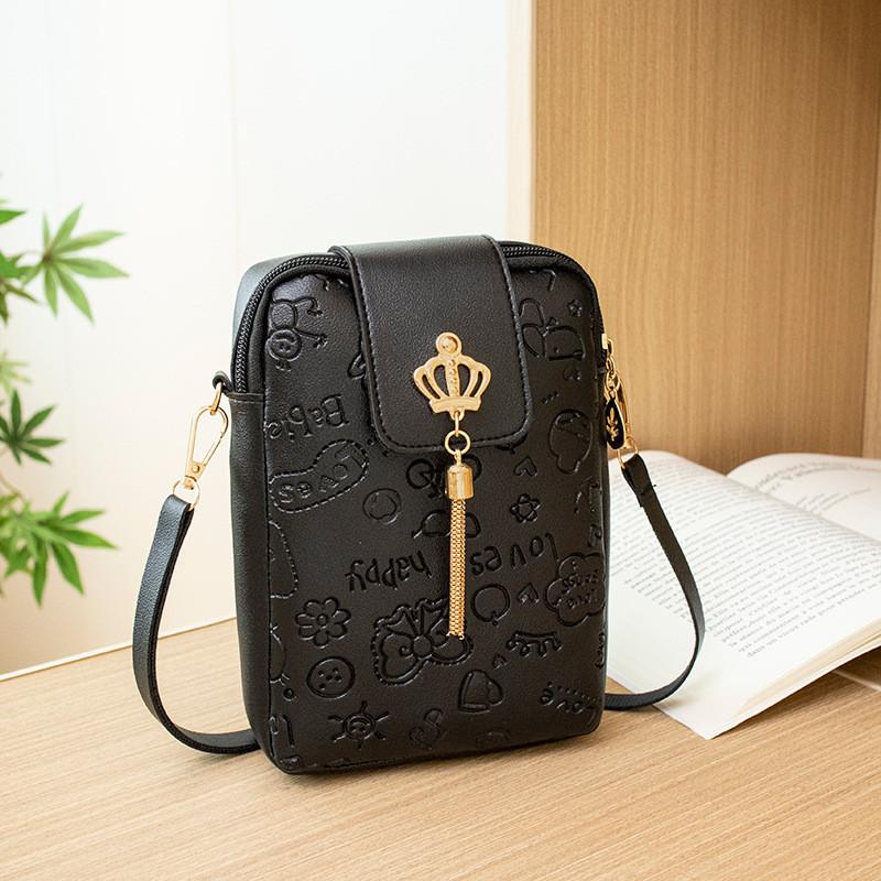 Sweet And Fresh 2022 Ladies Bag Cross-border Bag Women's Casual Simple Embossed Shoulder Bag