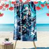 Anime Miku Print Beach Towel, Large Soft Quick Dry Towel for Beach Camping Swimming