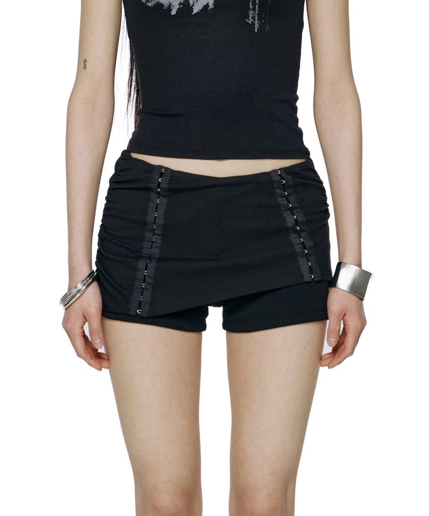ROCKCAKE Waist Band Layer Shorts - Black