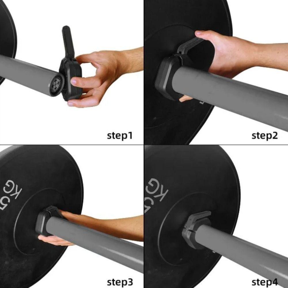 Quick Release Weightlifting Barbell Clamps Hexagon Barbell Collars Barbell Spin Lock  Weightlifting