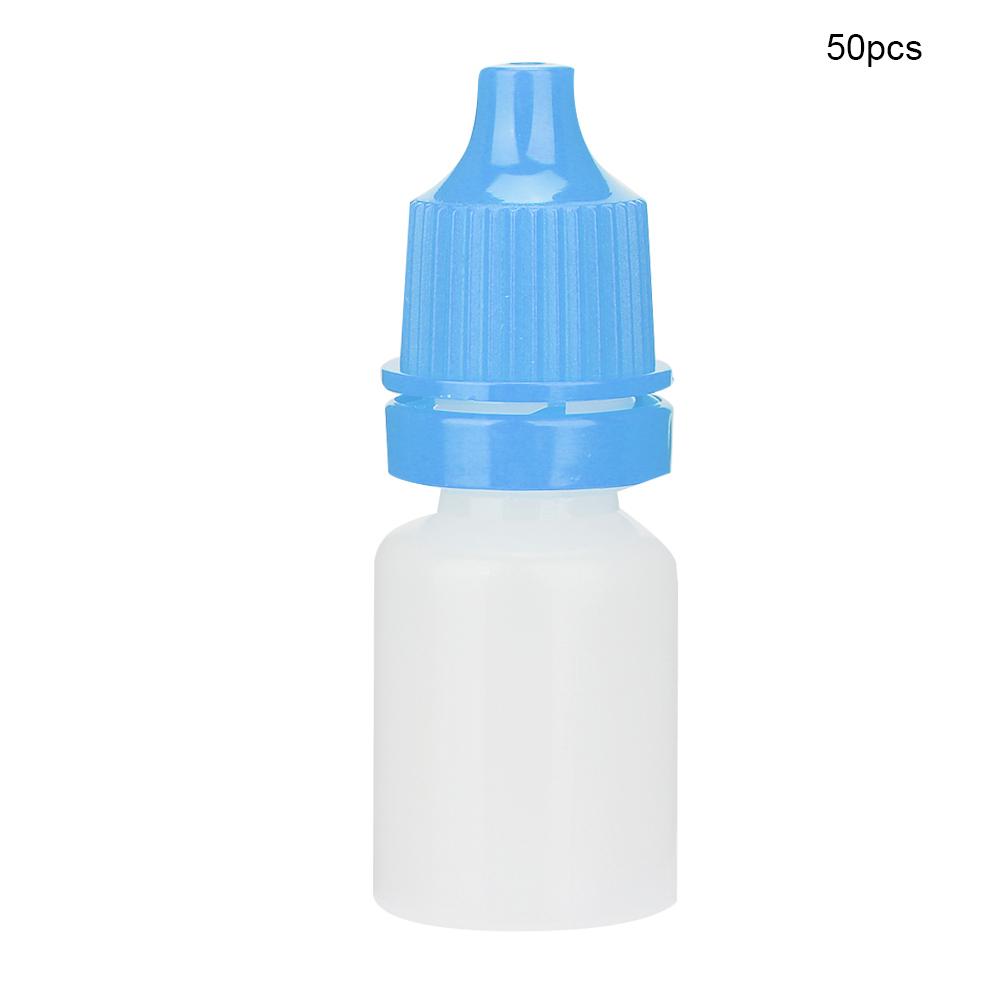 50pcs / Bag 5ml Portable Empty Eye Drops Eye Liquid Dropper Bottle Small Drop Bottle
