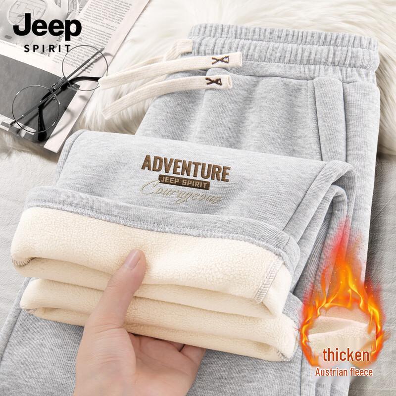 

JEEP SPIRIT Men s Fleece-Lined Casual Long Pants 3XL