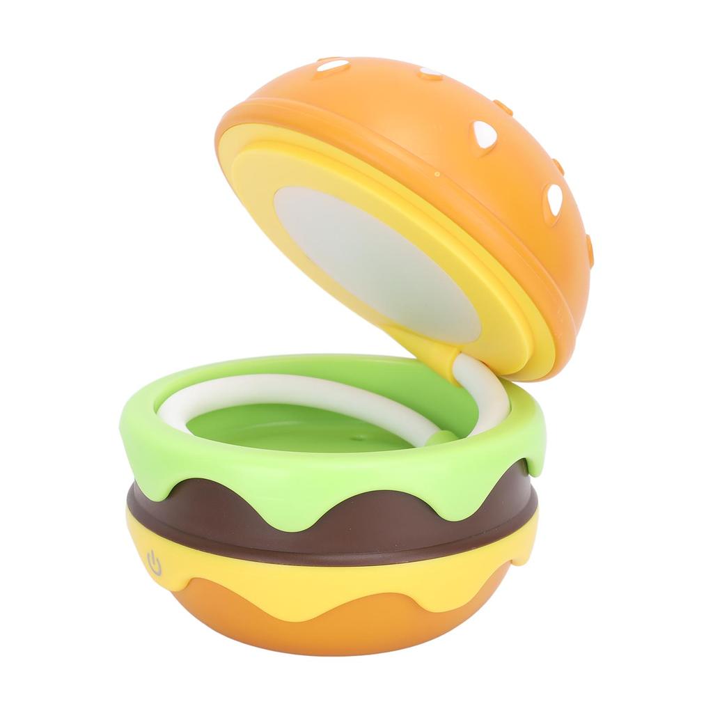 Cute Desk Lamp for Kids Rechargeable Hamburger Small Desk Lamps with Adjustable Neck Dimmable Touch
