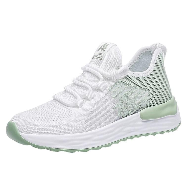 2025 New Women's Shoes Thin Breathable Fly-woven Mesh Casual Shoes Fashionable Versatile Lightweight Non-slip Sports Running Shoes