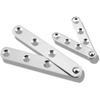 4 Stainless Steel 360 360-degree Rotating Hidden Hinge,Door Pivot Hinge Stainless Steel Drawer Window Door Accessories Suitable for Door
