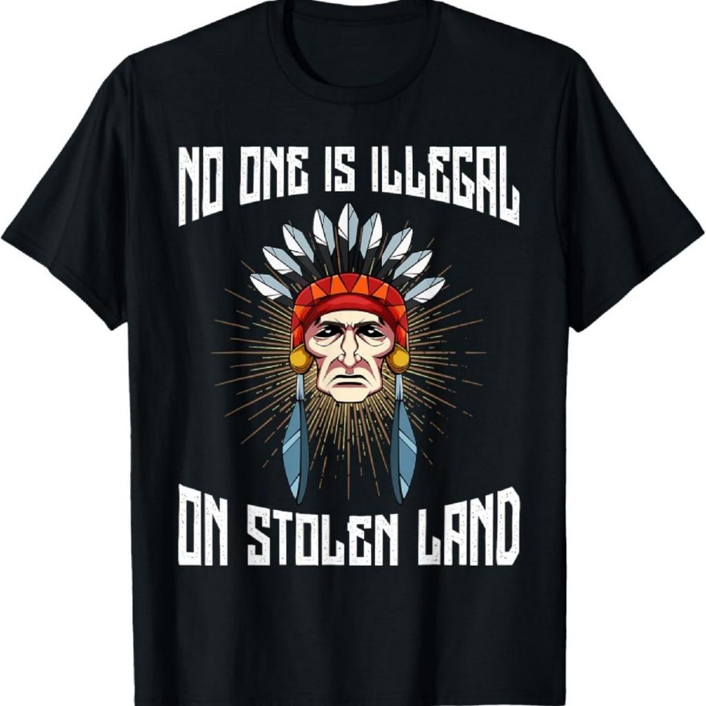 Nikdo není ilegální na ukradené zemi Anti-Prezident Tričko Tričko