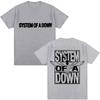 Rock Band System of A Down T Shirts Unisexs Vintage Alternative Metal Music Gothic Classic Tshirt Pure Cotton Fashion T Shirt