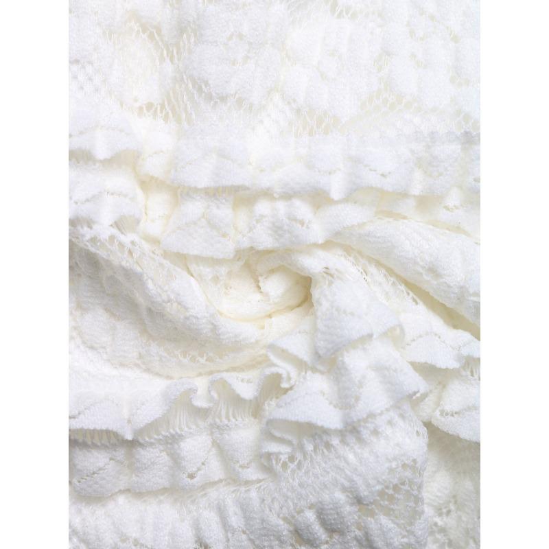 Verano para Mujer Nuevo Dulce y Picante Viento Encaje Bustier Chaleco Lazo Corto Tops Bustier