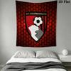 AFC Bournemouth Wall Tapestry Aesthetic Wall Hanging Printed Fabric Blanket Decorative Tapestries for Bedroom Living Room Home Decor