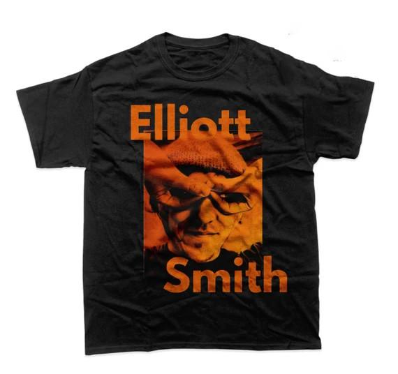 Elliott Smith Black T-shirt Unisex All Sizes S To 45Xl VTG Shirt XZ791