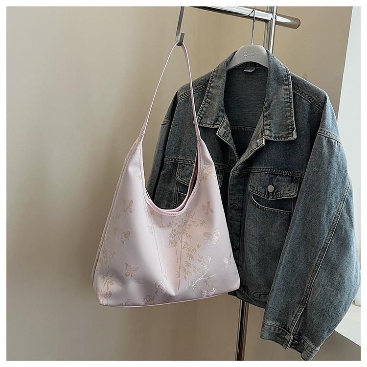 

Рюкзак 2025 новый вышитый универсальный нишевый текстурный простой плечевой мессенджер