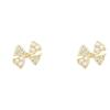 Elegant Bow Pearl & Diamond Earrings: S925 Silver for Women