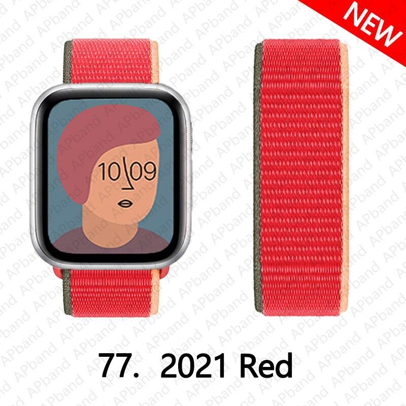 Nylon Band Voor Apple horlogeband 44mm 40mm 42mm 38mm 41mm 45mm 41 45 smartwatch polsband riem lus armband iWatch 3 4 5 se 6 7