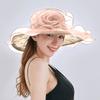 Women's Organza Church  Hat Feather Fascinator Bridal Tea Party