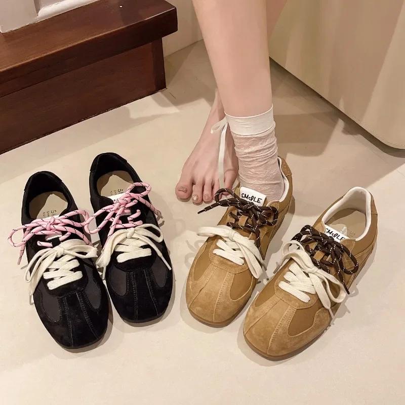 Fashion Autumn New Women Casual Sneakers Running Shoes 2024 Trend Luxury Designer Shoes Lace-up Sports Cozy Loafers Shoes Zapatos Mujer