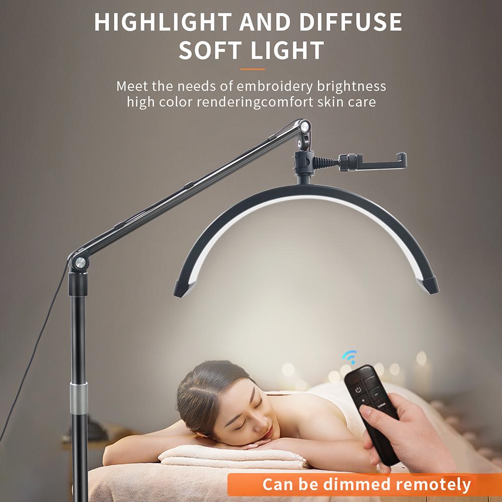 Andoer HD-M30X 36W Desktop LED Video Light Half-moon Shaped Fill Light Bi-color Light 3200K-5600K