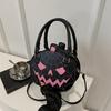 Halloween Single-shoulder Bag Color-blocking Hand-held Women's Bag Simple PU Leather Crossbody Pumpkin Bag CLE