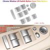 For BMW X5 X6 E70 E71 E90 E84 Car Door Window Lift Switch Buttons Cover Sticker