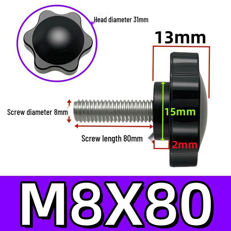 Adjustable Plum Blossom Plastic Head Star Handle Screw Bolt