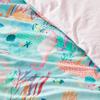 Eahphy 100% Algodón Natural Ama Nuestro Mar Juego de Funda Nórdica Reversible, Ropa de Cama Caballo de Mar Juego Individual y Queen, Juego de Funda de Colcha para Niñas