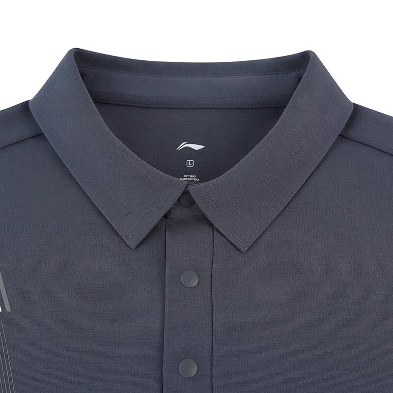 LI-NING Men's Outdoor Short Sleeve Polo Shirt