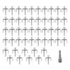 Efficiently Install Your Fencing with This Pack of 50 Stainless Steel Fasteners Compatible with Various Materials