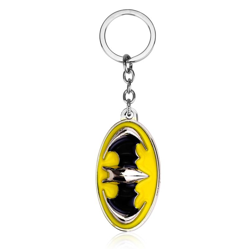 Bat Pendants Keychain Toy Superheroes Movie Jewelry Car Key Ring Bags Accessories for Men Women Fans Gifts Souvenir